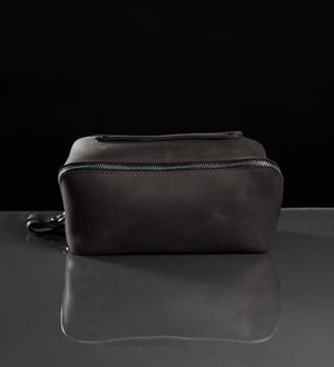 Matte Leather Cosmetic Bag – Travel Toiletry Organizer | BeautyBox