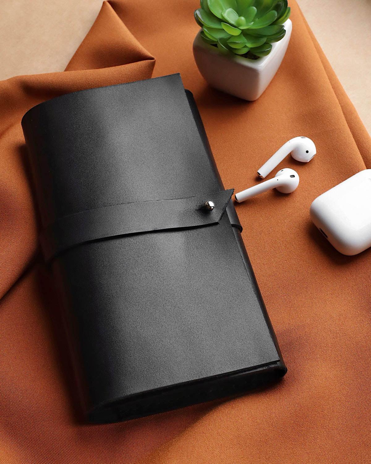 Smooth Leather Wallet for Women | Wrap Closure + Zip Pocket