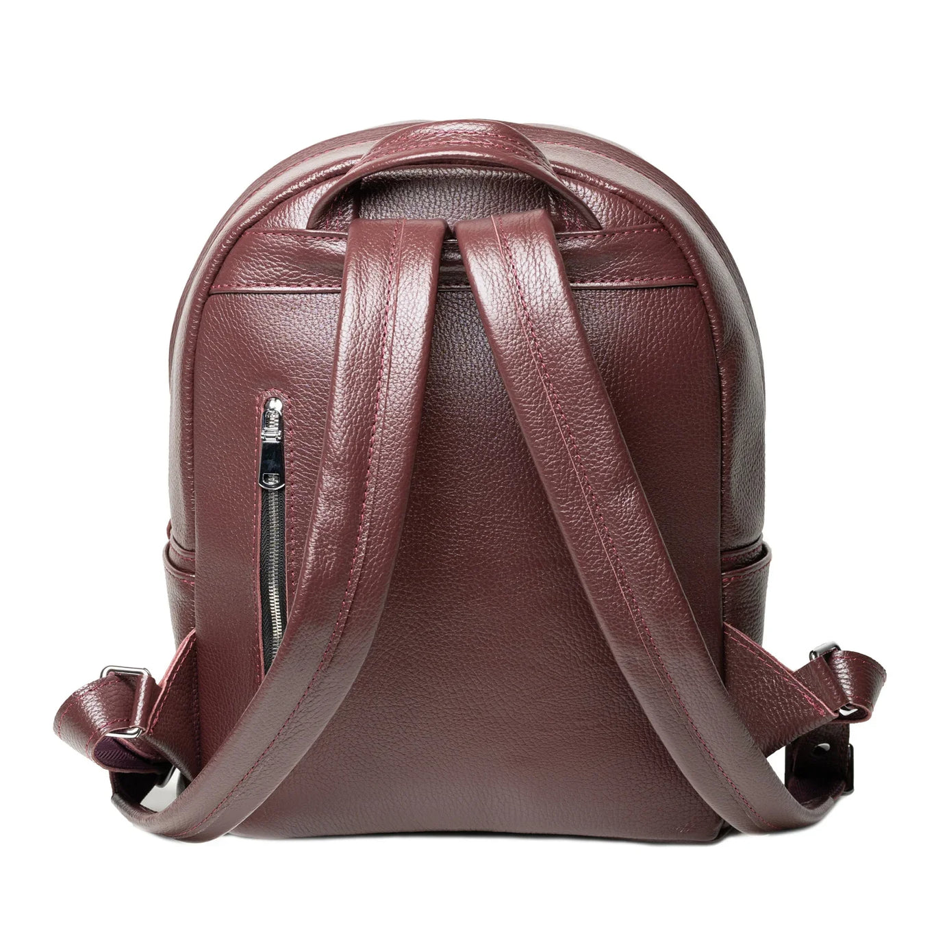 Zippered Leather Backpack for Women – Full Grain Craftsmanship