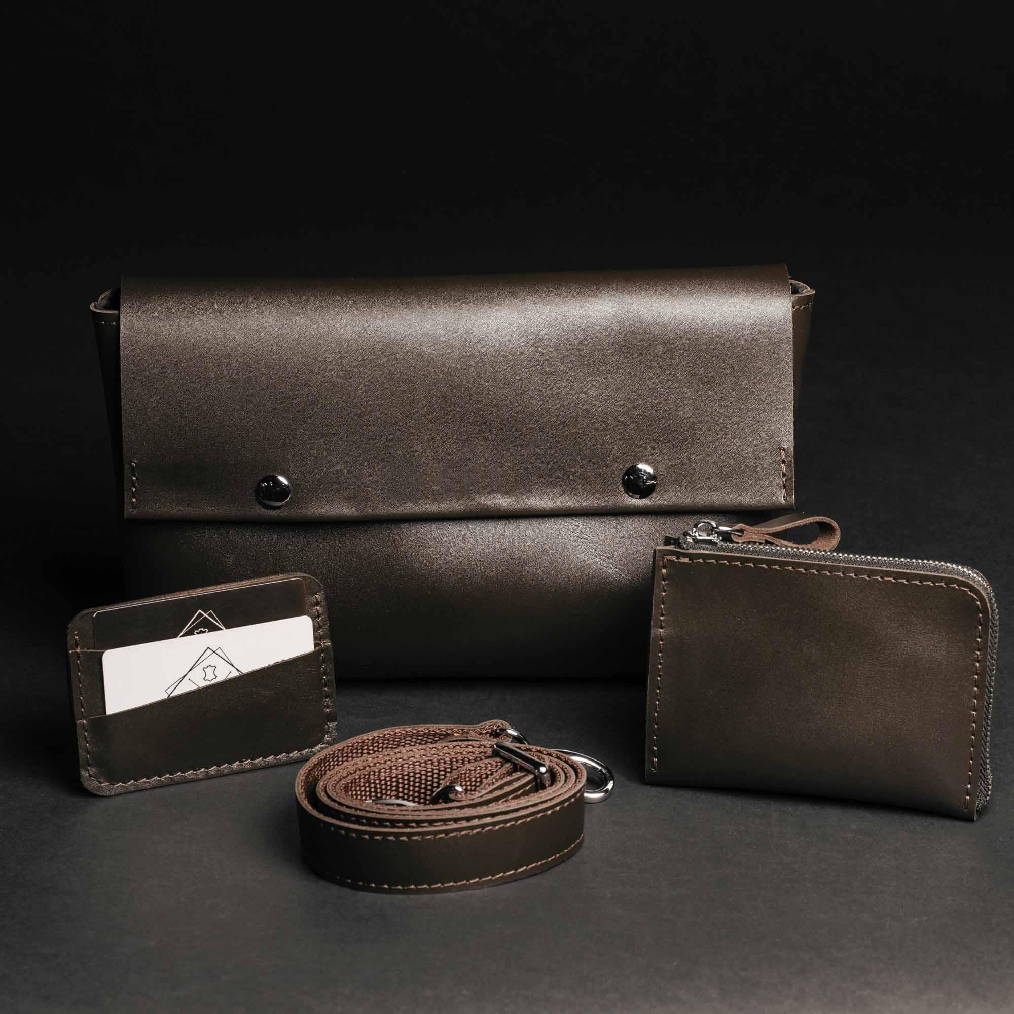 Everyday Set – Waist & Crossobdy Bag, Zipper Wallet + Bonus Cardholder