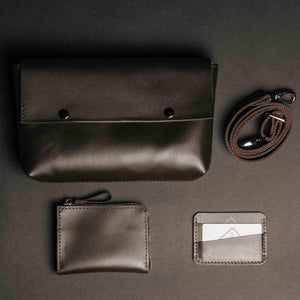 Everyday Set – Waist & Crossobdy Bag, Zipper Wallet + Bonus Cardholder