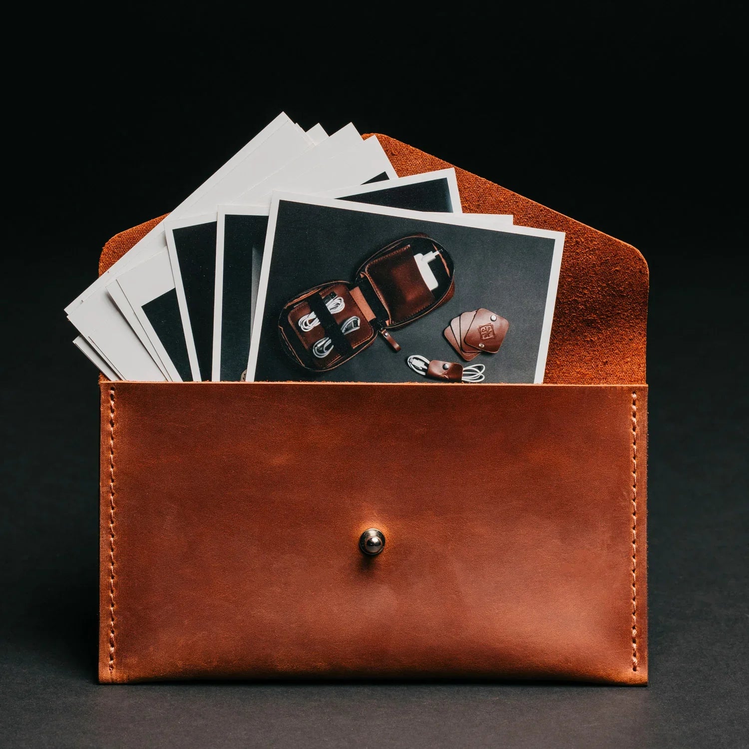 Leather Envelope Folder A6 for  Wedding & Family Photos