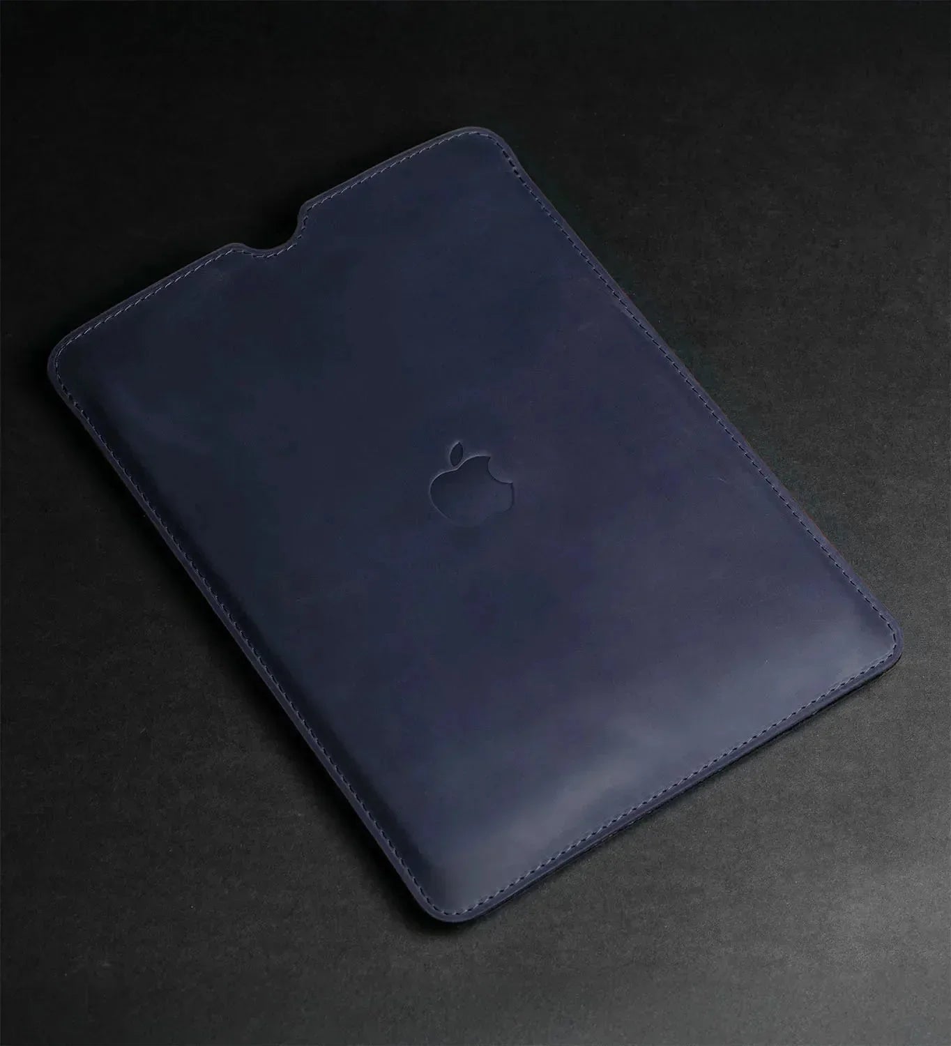 Waxed Matte Leather MacBook Case – Open Edge for Charging | Flatcase