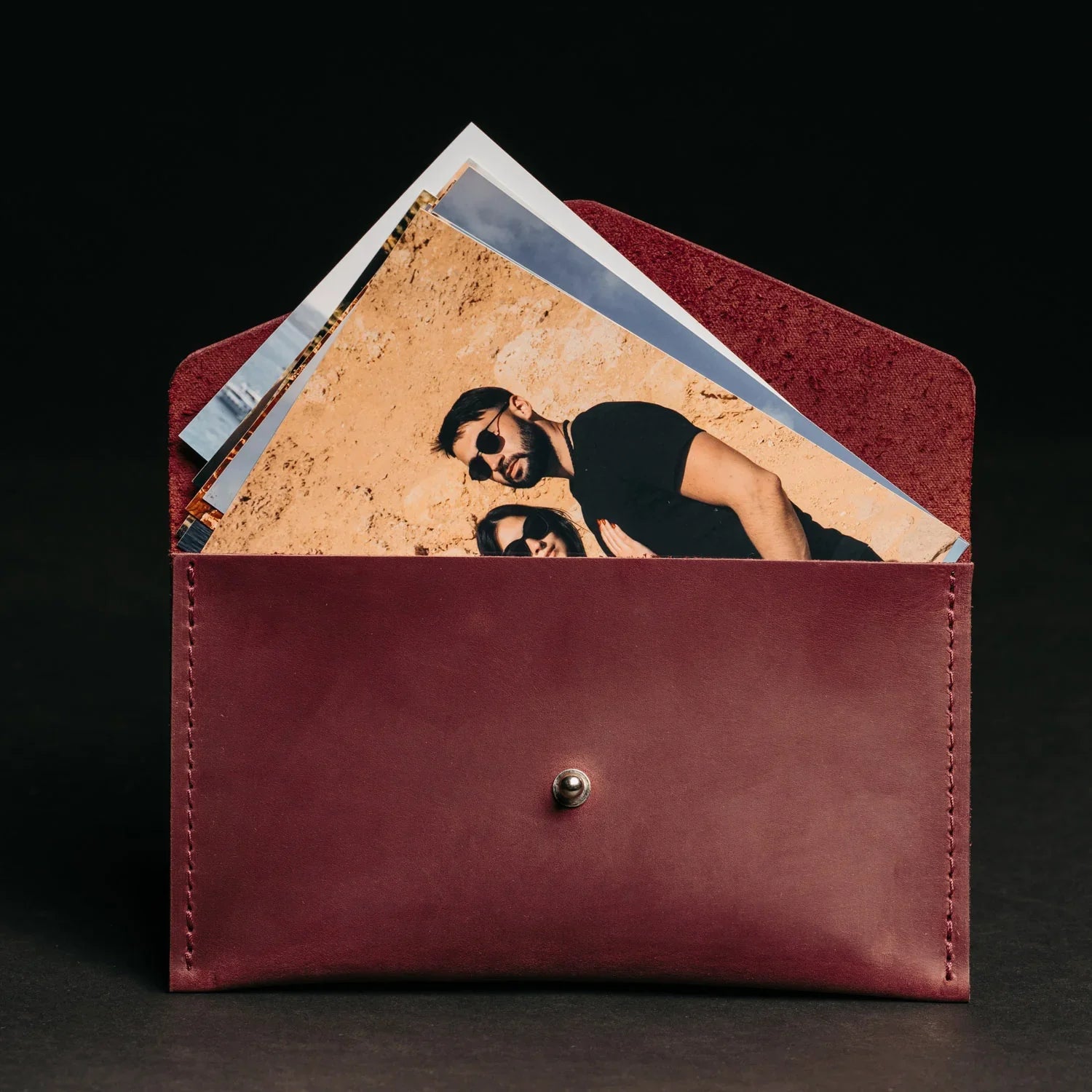 Leather Envelope Folder A6 for  Wedding & Family Photos