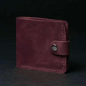 Leather Bi-fold Wallet with Coin Pouch