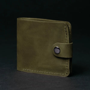 Leather Bi-fold Wallet with Coin Pouch