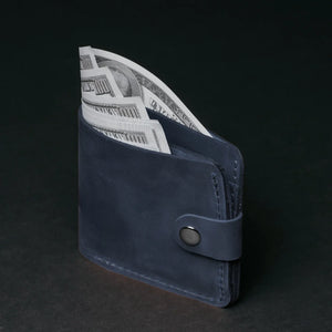 Leather Bi-fold Wallet with Coin Pouch