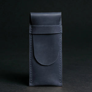 Vintage Leather Pen & Pencil Pouch - Case for Pens