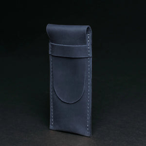 Vintage Leather Pen & Pencil Pouch - Case for Pens
