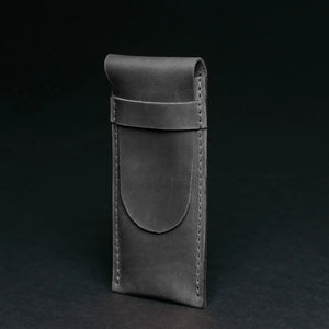 Vintage Leather Pen & Pencil Pouch - Case for Pens