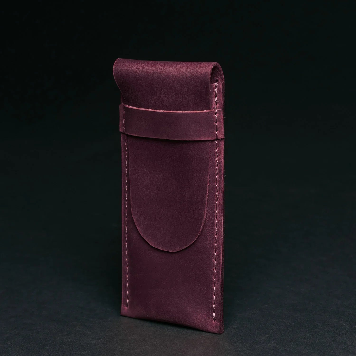Vintage Leather Pen & Pencil Pouch - Case for Pens