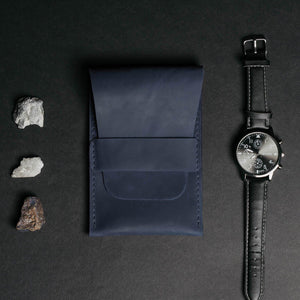 Leather Watch Travel Pouch – Distressed Finish | Sentinel