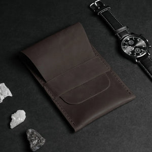 Leather Watch Travel Pouch – Distressed Finish | Sentinel
