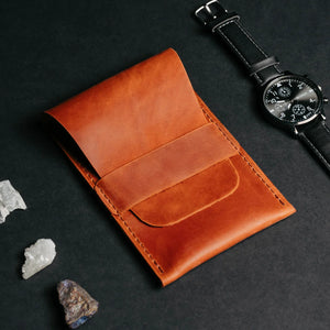 Leather Watch Travel Pouch – Distressed Finish | Sentinel