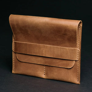 Leather Watch Travel Pouch – Distressed Finish | Sentinel