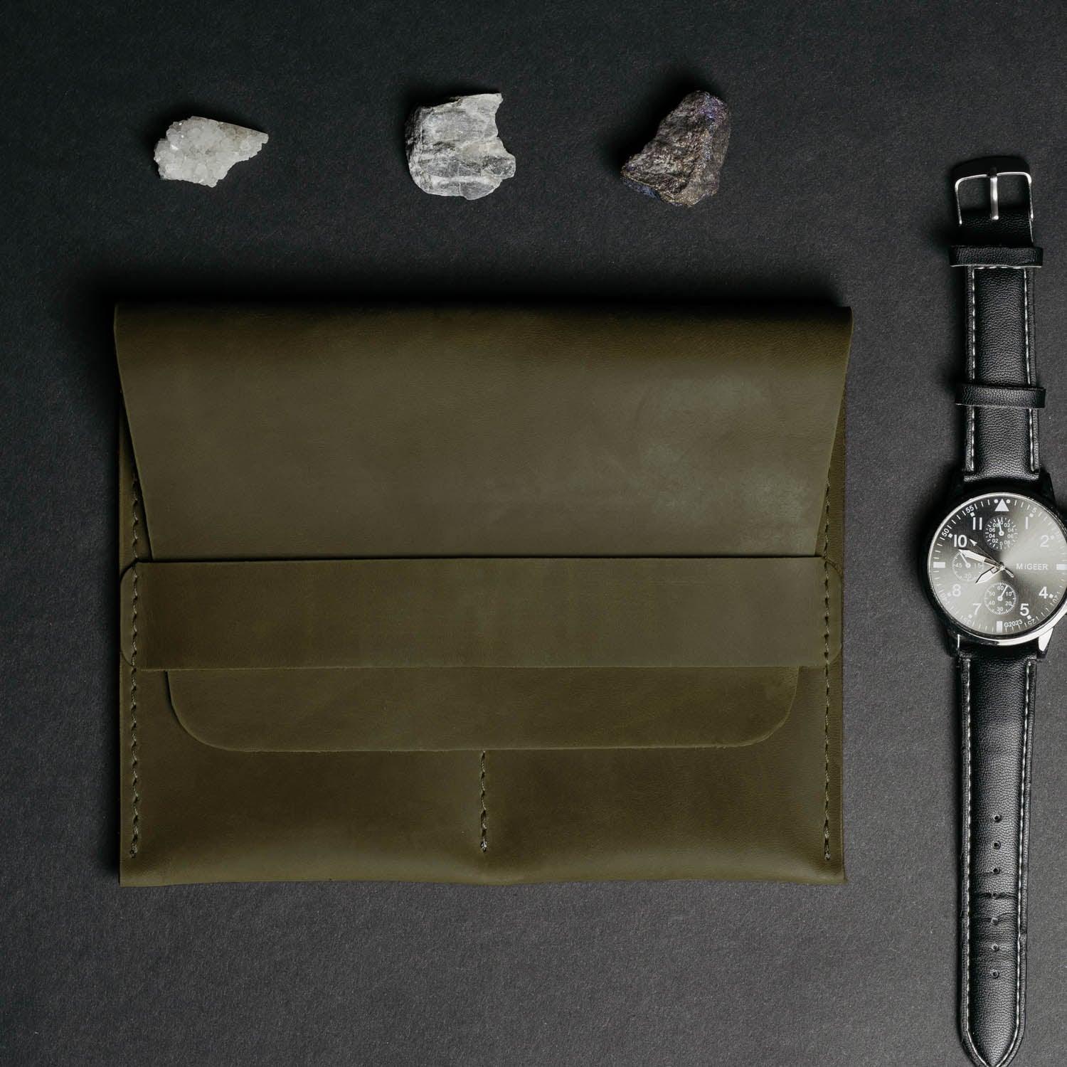 Leather Watch Travel Pouch – Distressed Finish | Sentinel