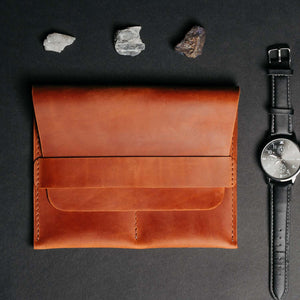Leather Watch Travel Pouch – Distressed Finish | Sentinel