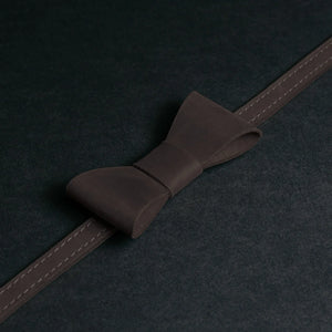 Rustic Leather Bow Tie – Perfect for Weddings or Events