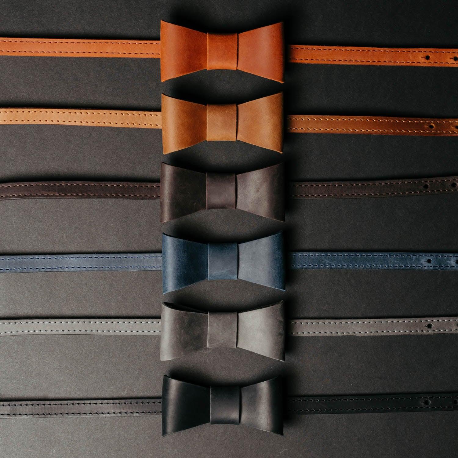 Rustic Leather Bow Tie – Perfect for Weddings or Events