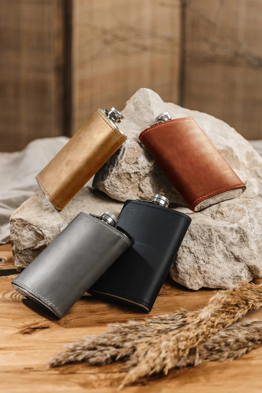Flask | Matte Leather