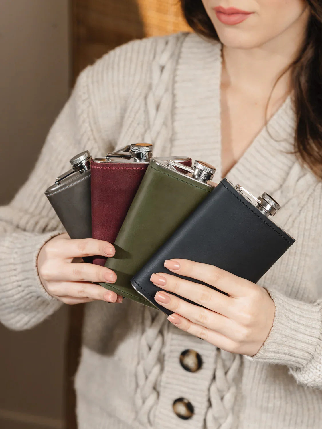 Flask | Matte Leather