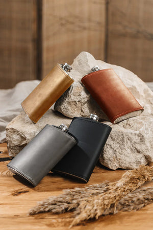 Flask | Matte Leather