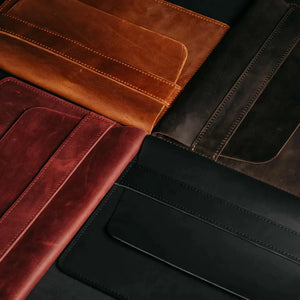 Distressed Leather Laptop Sleeve for MacBook – Aesthetic & All Sizes