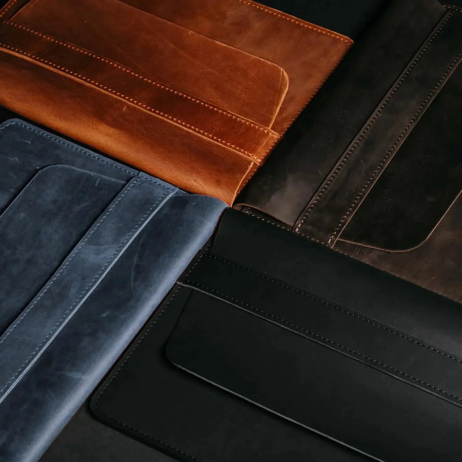 Distressed Leather Laptop Sleeve for MacBook – Aesthetic & All Sizes