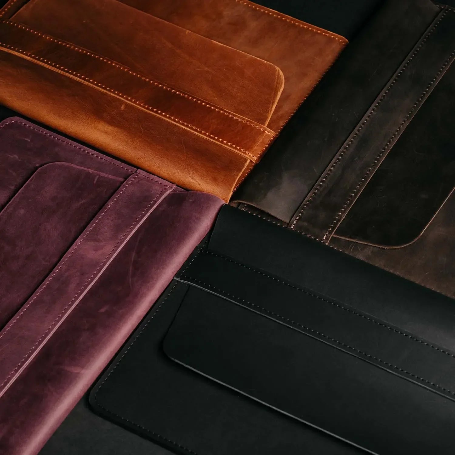 Distressed Leather Laptop Sleeve for MacBook – Aesthetic & All Sizes