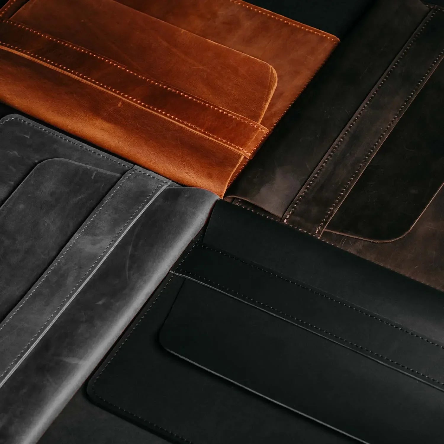 Distressed Leather Laptop Sleeve for MacBook – Aesthetic & All Sizes