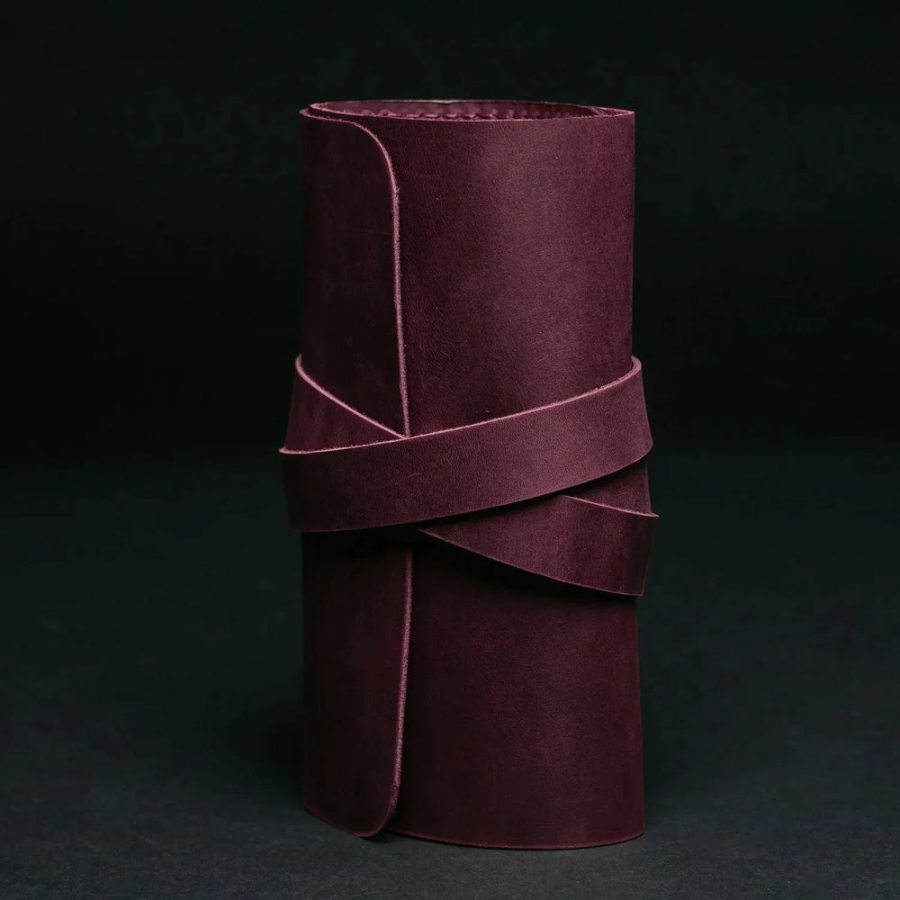 Waxed Leather Roll-Up Organizer – Cables & Tools Wrap