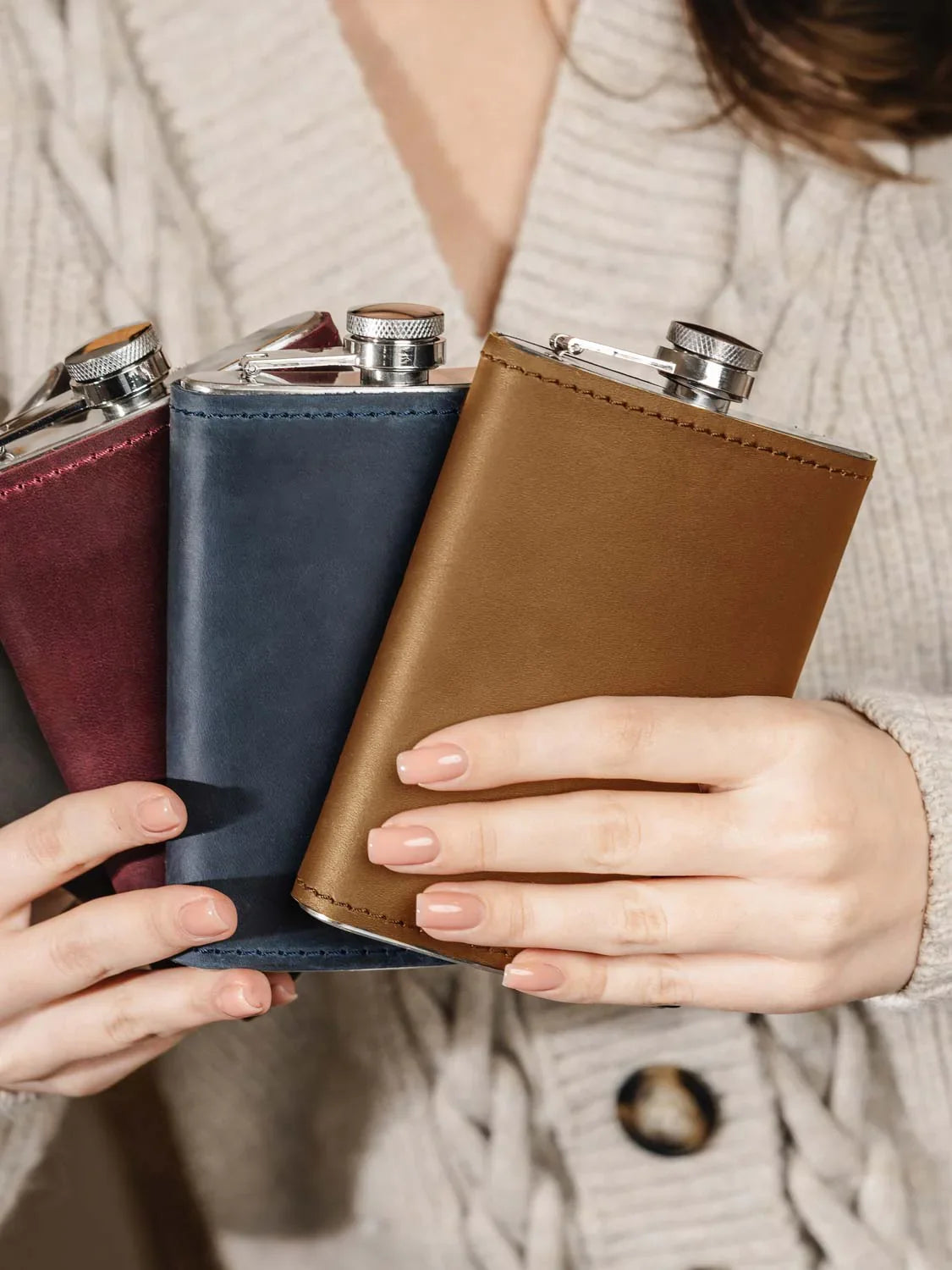 Flask | Matte Leather