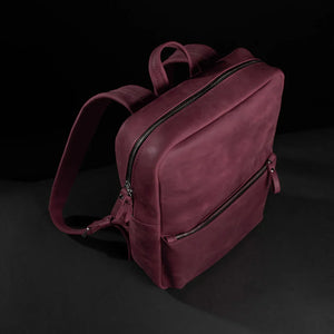 Matte Leather Laptop Backpack for Work and Travel | Nomad