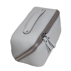 Full Grain Leather Cosmetic Bag – Travel Makeup Organizer | BeautyBox