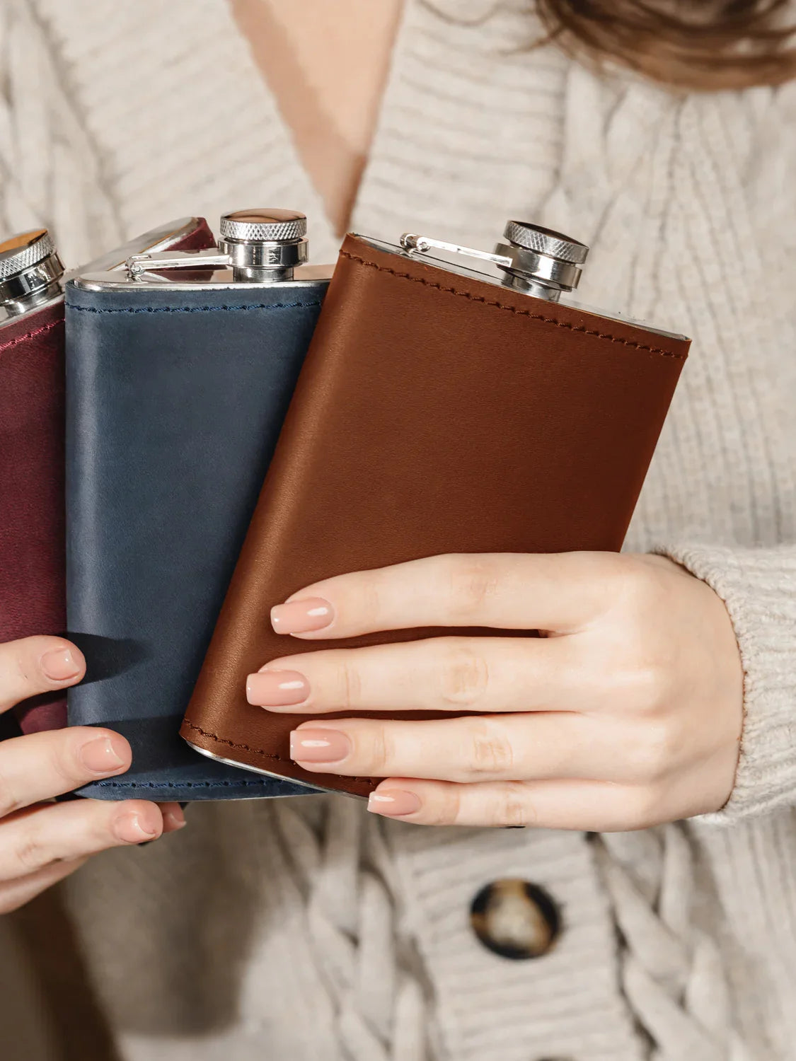 Flask | Matte Leather