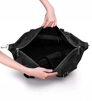 Handmade Distressed Leather Duffel – Travel Bag for Men | Stout M/L