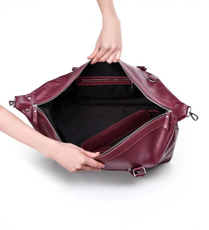 Handmade Distressed Leather Duffel – Travel Bag for Men | Stout M/L
