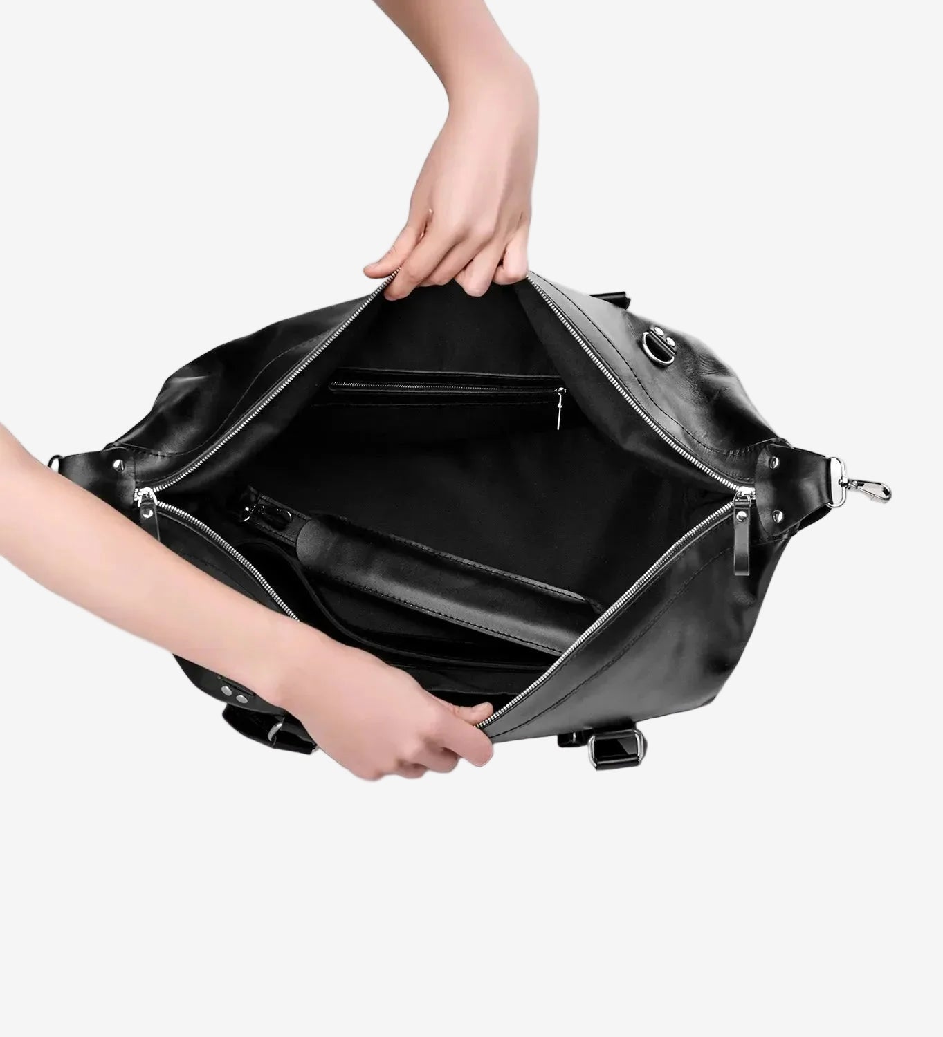 Handmade Distressed Leather Duffel – Travel Bag for Men | Stout M/L