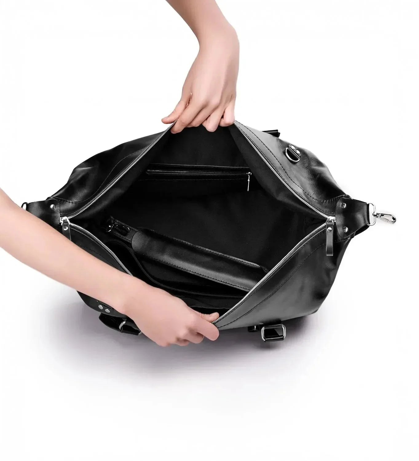Handmade Distressed Leather Duffel – Travel Bag for Men | Stout M/L