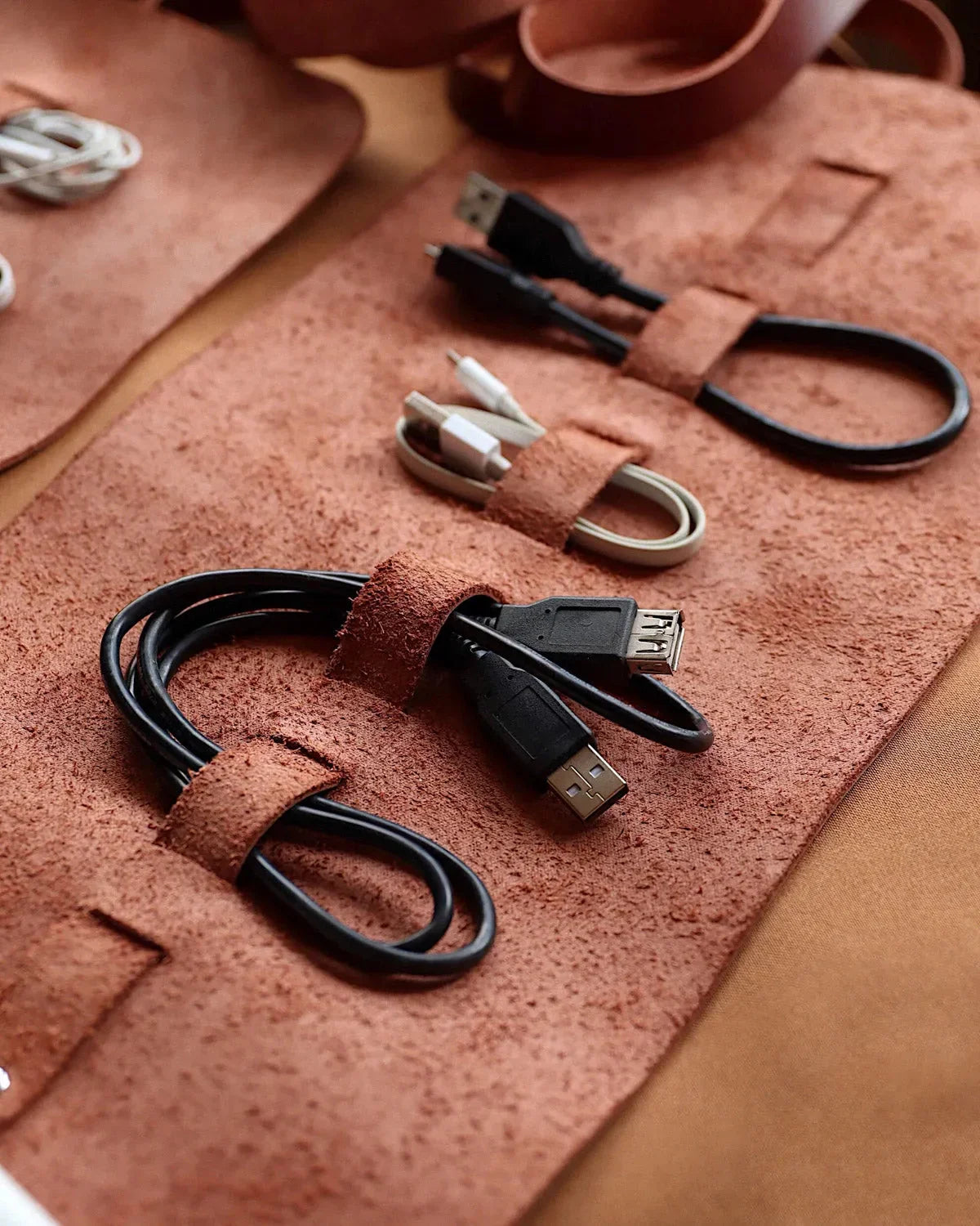 Roll-Up Leather Cord & Tools Wrap – Smooth Finish