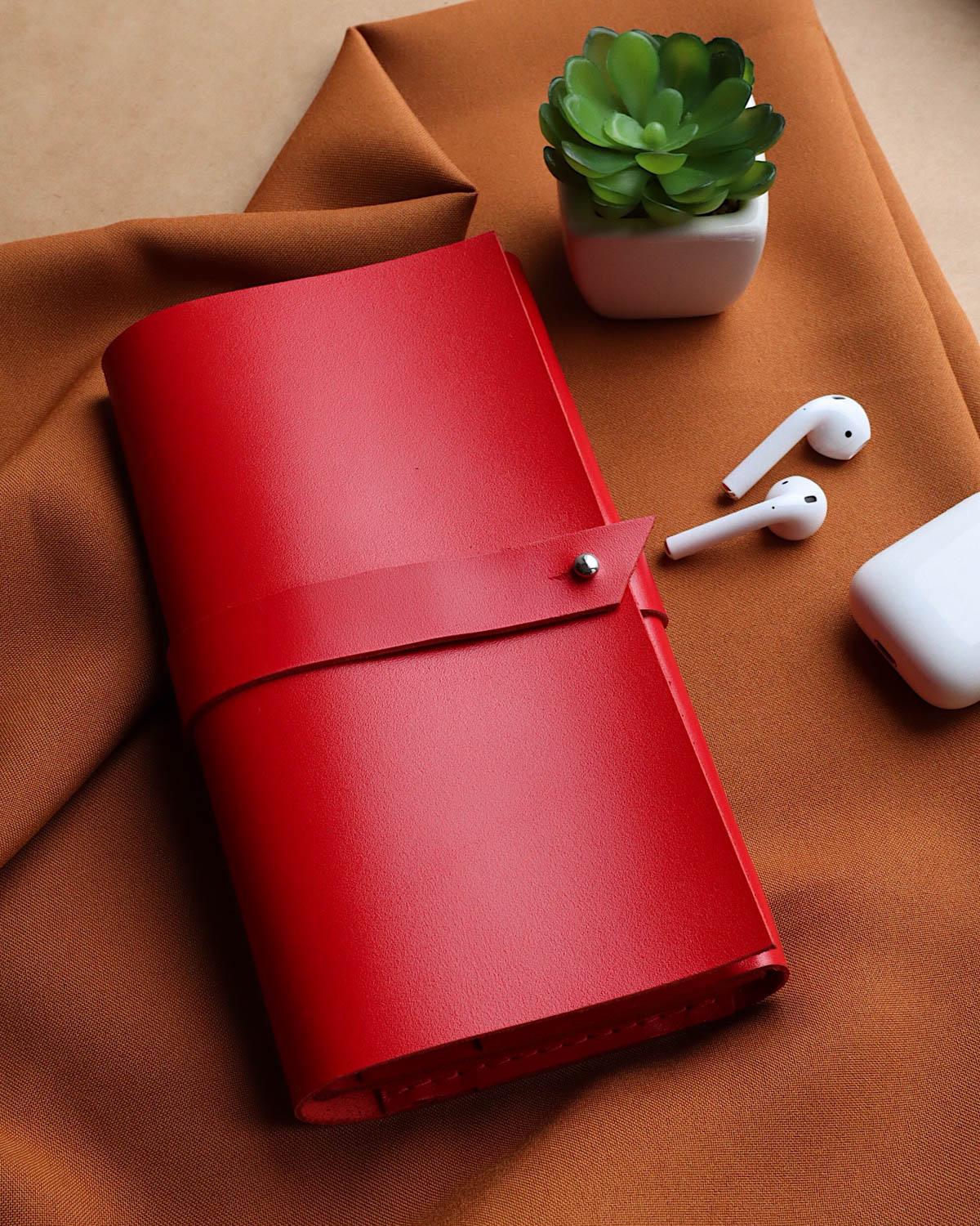 Smooth Leather Wallet for Women | Wrap Closure + Zip Pocket