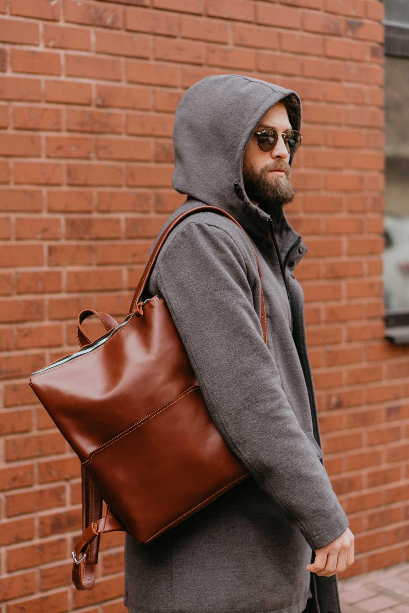 Minimalist Leather Backpack for Work & Travel | Flatrock