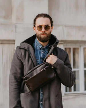 Zippered Leather Crossbody & Waist Bag | Orson