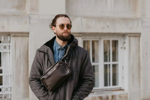 Zippered Leather Crossbody & Waist Bag | Orson