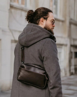 Zippered Leather Crossbody & Waist Bag | Orson