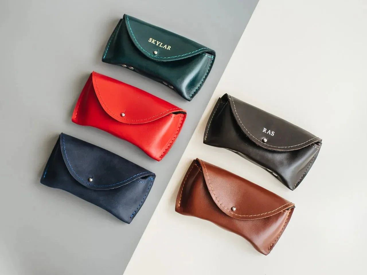 Smooth Leather Case for Sunglasses & Glasses – Handmade