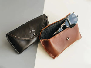 Smooth Leather Case for Sunglasses & Glasses – Handmade