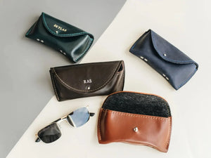 Smooth Leather Case for Sunglasses & Glasses – Handmade