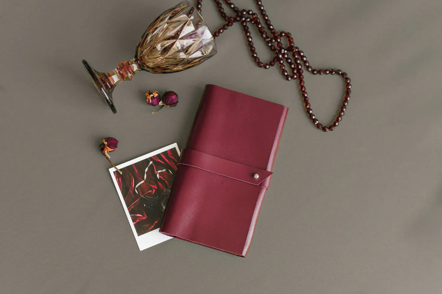 Smooth Leather Wallet for Women | Wrap Closure + Zip Pocket