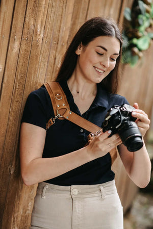 Leather Camera Harness – Adjustable Single Strap | Mono
